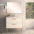 Mobile bagno rovere e bianco 80x45x80H Nordic