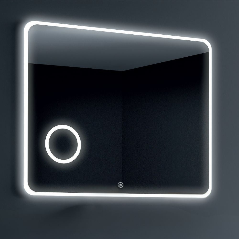 Badezimmerspiegel mit Anti-Beschlag-LED-Beleuchtung 100x80 cm - Padyl