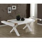 Tavolo allungabile Gondar 160x90 bianco larice