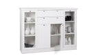 Credenza Landwood 53 bianca con vetrina
