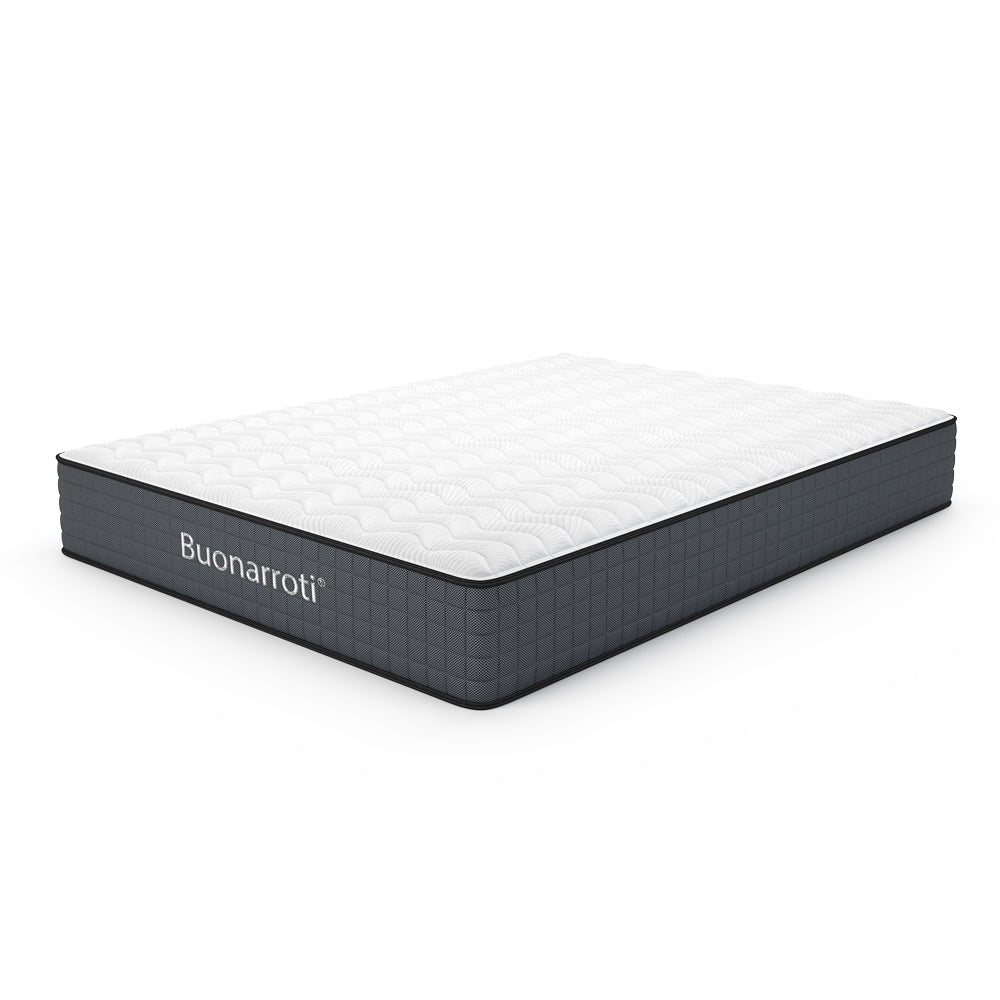 Materasso francese 140x190X25H cm con molle insacchettate e memory foam - Balto