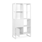 Credenza a giorno 83,5x165h cm bifacciale con ripiani colore bianco - Sumatra20A