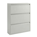 Scarpiera in metallo 3 ante colore grigio 80x14x103.2 cm Slim Emy
