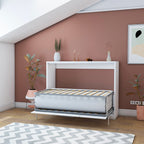 Letto matrimoniale pieghevole a scomparsa colore bianco 164x120H cm - Capsule