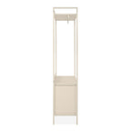 Mobile ingresso con appendiabiti, ripiano superiore e 2 cassetti colore beige Dhaka41A