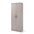 Schuhschrank mit 2 Türen und 5 Einlegeböden in Ulme 71x182H cm - Gabriella