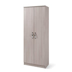 Schuhschrank mit 2 Türen und 5 Einlegeböden in Ulme 71x182H cm - Gabriella