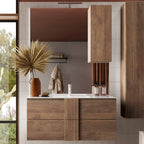 Mobile bagno sospeso colore rovere mercure 101x47x53H Salemi100