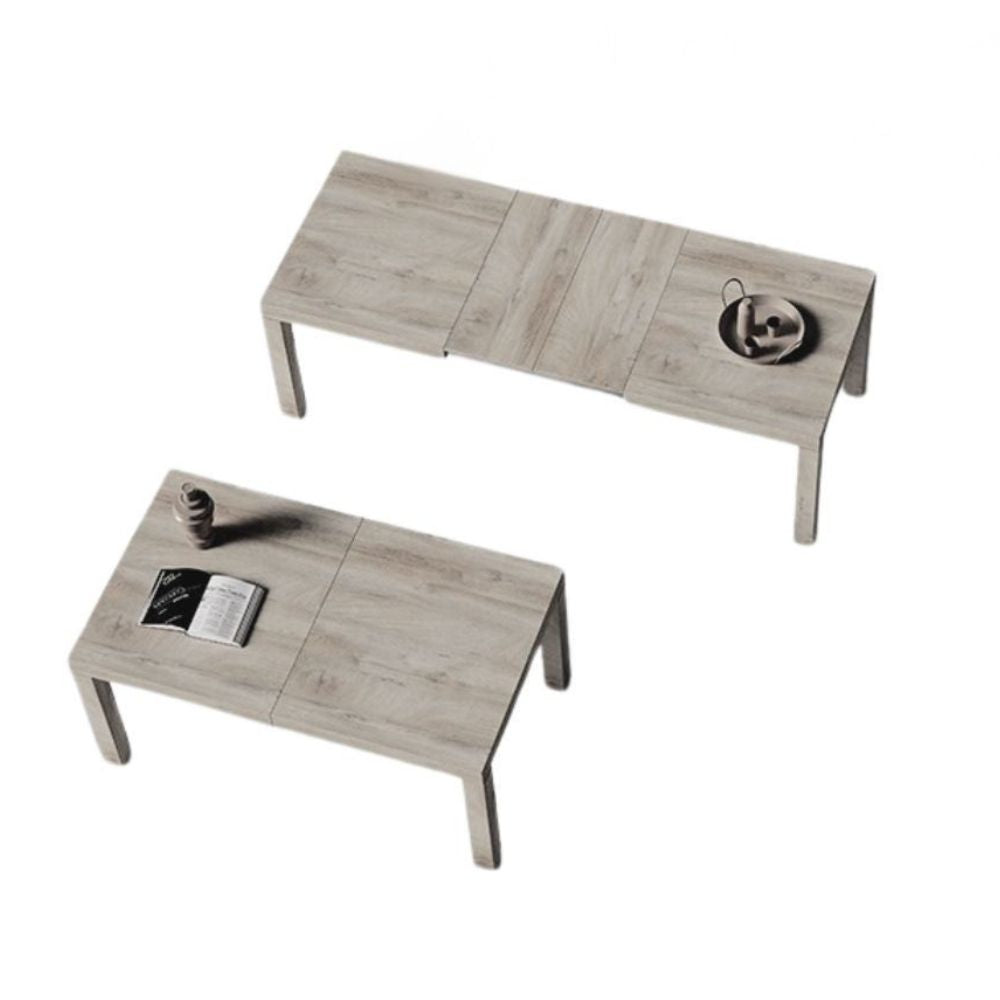 Tavolo allungabile in rovere mielato 160/235 cm con 2 allunghe Piana T08 IMAB