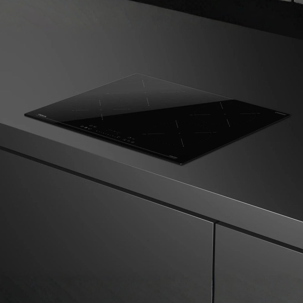 Piano cottura induzione 4 zone di cottura 60 cm. touchscreen frontale nero Teka IBC64115SSMBK