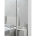 Camera da letto completa con armadio colori grigio ghiaccio e ossido grigio scuro - Fadri