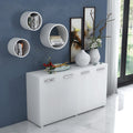 Mobile multiuso con 4 ante colore bianco frassinato 180 cm - Viareggio
