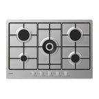 Piano cottura a gas 5 fuochi 75 cm inox Candy CHW74WX