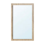 Specchiera in legno colore noce americano con specchio in rilievo 60x105 America