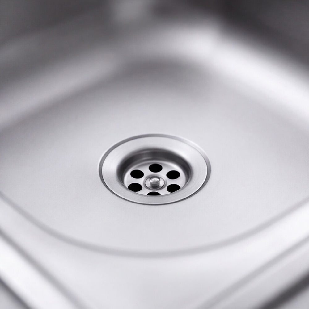 Lavello doppia vasca 80x50 cm con superficie satinata - N214