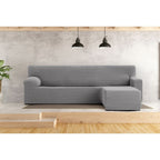 Copridivano elastico 250/310 cm penisola destra grigio bracciolo corto - Troya