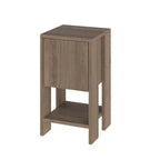 Table de chevet avec porte abattante 30x30x55h couleur noyer Ema