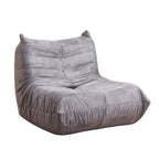 Poltrona in schiuma rivestita in tessuto colore grigio chiaro Horace&nbsp;