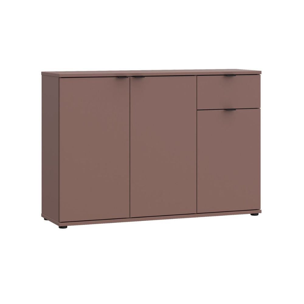 GNMK231L-U72 MEHRZWECK-MOBIL MIT DREI TÜREN + 1 SCHUBLADE FARBE TERRAKOTTA L120CM
