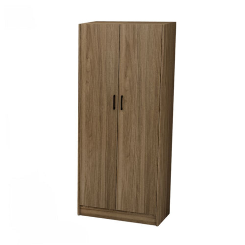 Armadio con due ante colore noce naturale 91x52x210H cm - ARM290