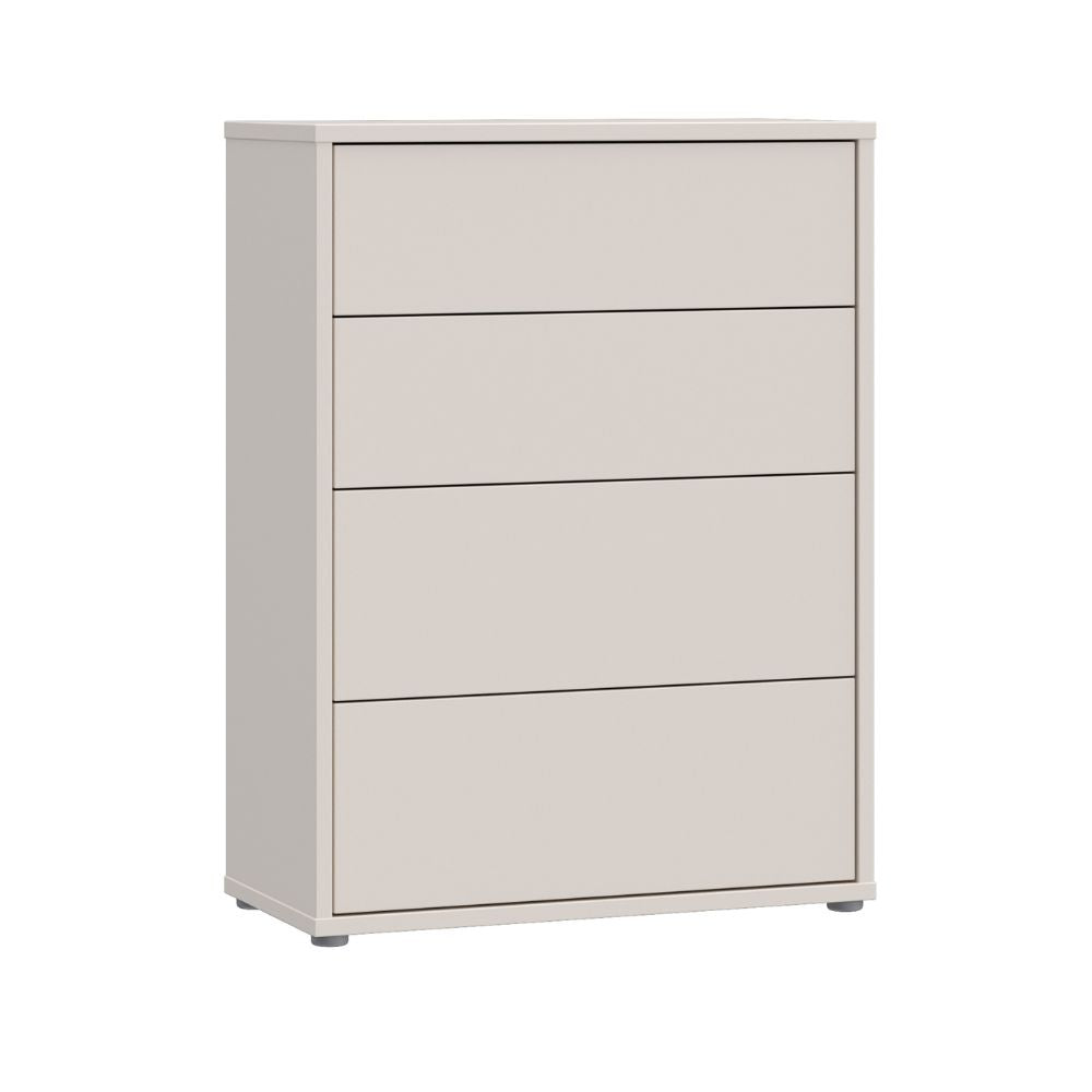 Commode 4 tiroirs coloris cachemire 75x35x99 Medea