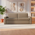 Divano letto 3 posti tessuto Queens colore camel 200x98x86h Flash