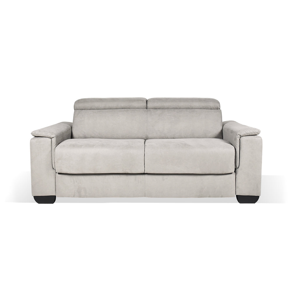 Divano letto 3 posti colore grigio chiaro 210x94x90H Mercurio