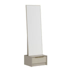 Spiegel mit Schubladenunterschrank Kaschmirfarbe 54x45x178H cm - Wilmy