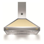 Cappa parete K90HERCRA 90 cm inox e scocca crema classe A Bertazzoni