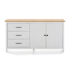 BUFFET MIRANDA 2 PORTES 3 TIROIRS BLANC/PIN (13196)