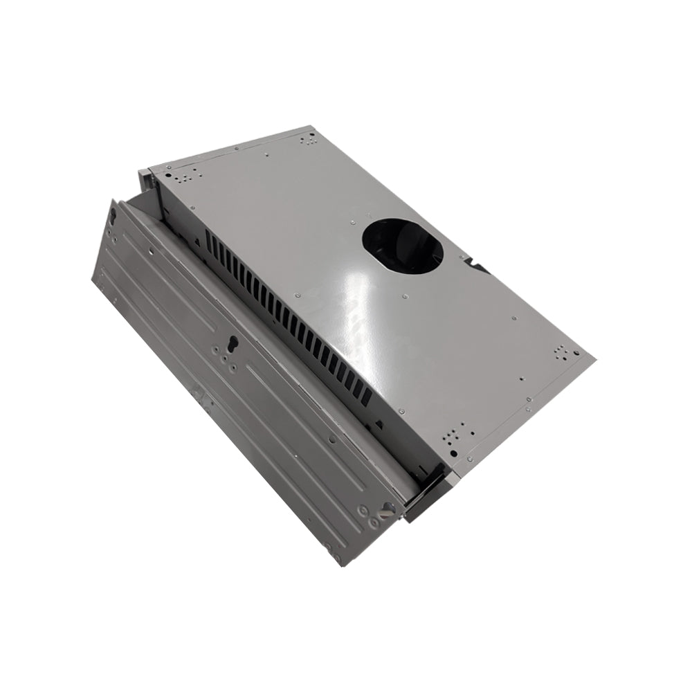 Dunstabzugshaube zum Einbau 60 cm ausziehbar Farbe Aluminium - Samet
