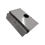 Dunstabzugshaube zum Einbau 60 cm ausziehbar Farbe Aluminium - Samet