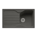 Lavello incasso 1 vasca con gocciolatoio reversibile in fragranite grafite CUG 611 Franke