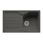 Lavello incasso 1 vasca con gocciolatoio reversibile in fragranite grafite CUG 611 Franke