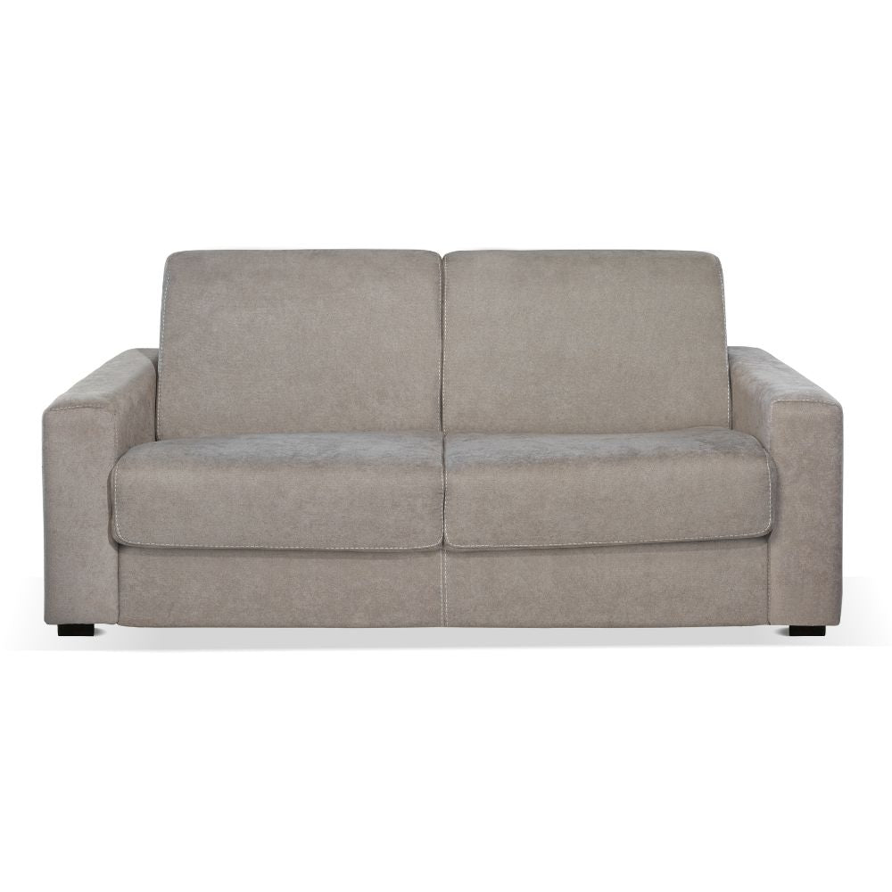 3-Sitzer Schlafsofa Kriog Stoff Barrel19 taupe 197x96x90h
