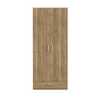 Armadio 2 ante 1 cassetto colore rovere 89x54x210.5H Arcadia