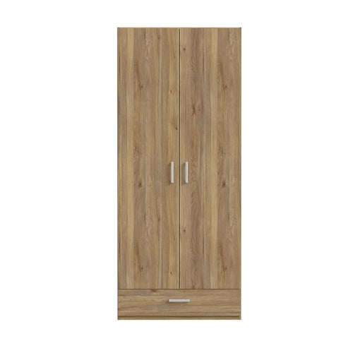 Armadio 2 ante 1 cassetto colore rovere 89x54x210.5H Arcadia