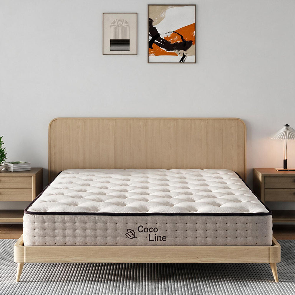 Materasso matrimoniale multistrato con fibra naturale 160x190x28H cm - Linxe