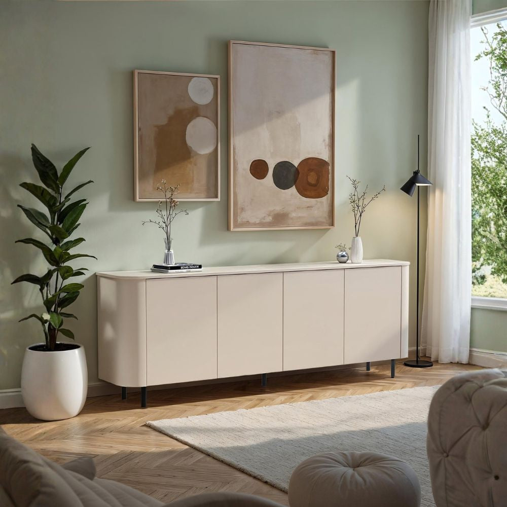 Madia 4 ante cashmere 230x43x85 cm con apertura push pull Marini