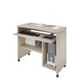 Scrivania con ruote e ripiano estraibile colore olmo 93 cm - Cercando