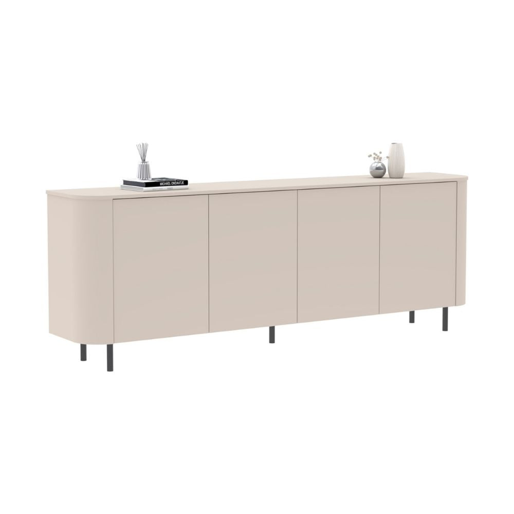Madia 4 ante cashmere 230x43x85 cm con apertura push pull Marini