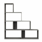 Libreria a scala 145x145 cm in legno colore beton - Alis