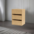 Cassettiera 3 cassetti colore rovere 50.8x39.6x71.3H Smart ST2
