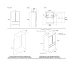 Réfrigérateur américain Bertazzoni REF904FFNXTC 636 litres acier inoxydable classe E