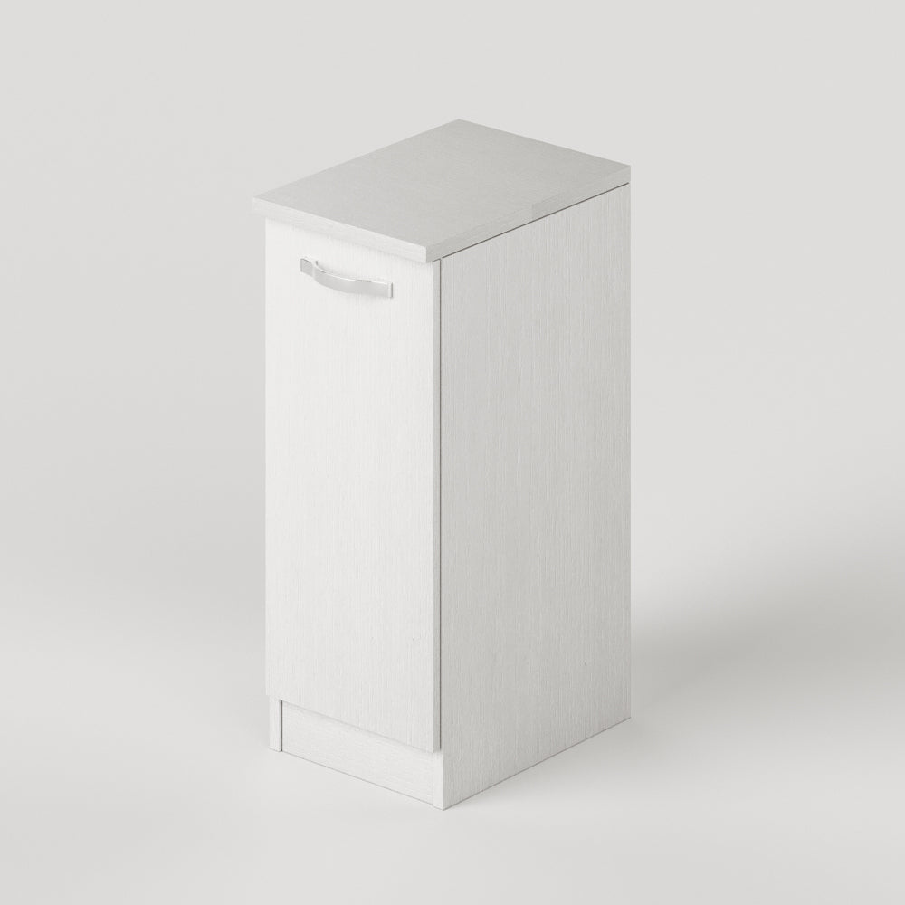 Badezimmerschrank mit 1 Tür, Esche weiß, 36x50x85,5H cm