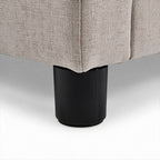 Letto una piazza e mezza contenitore in tessuto Aragon tortora 120x190 Sofaback