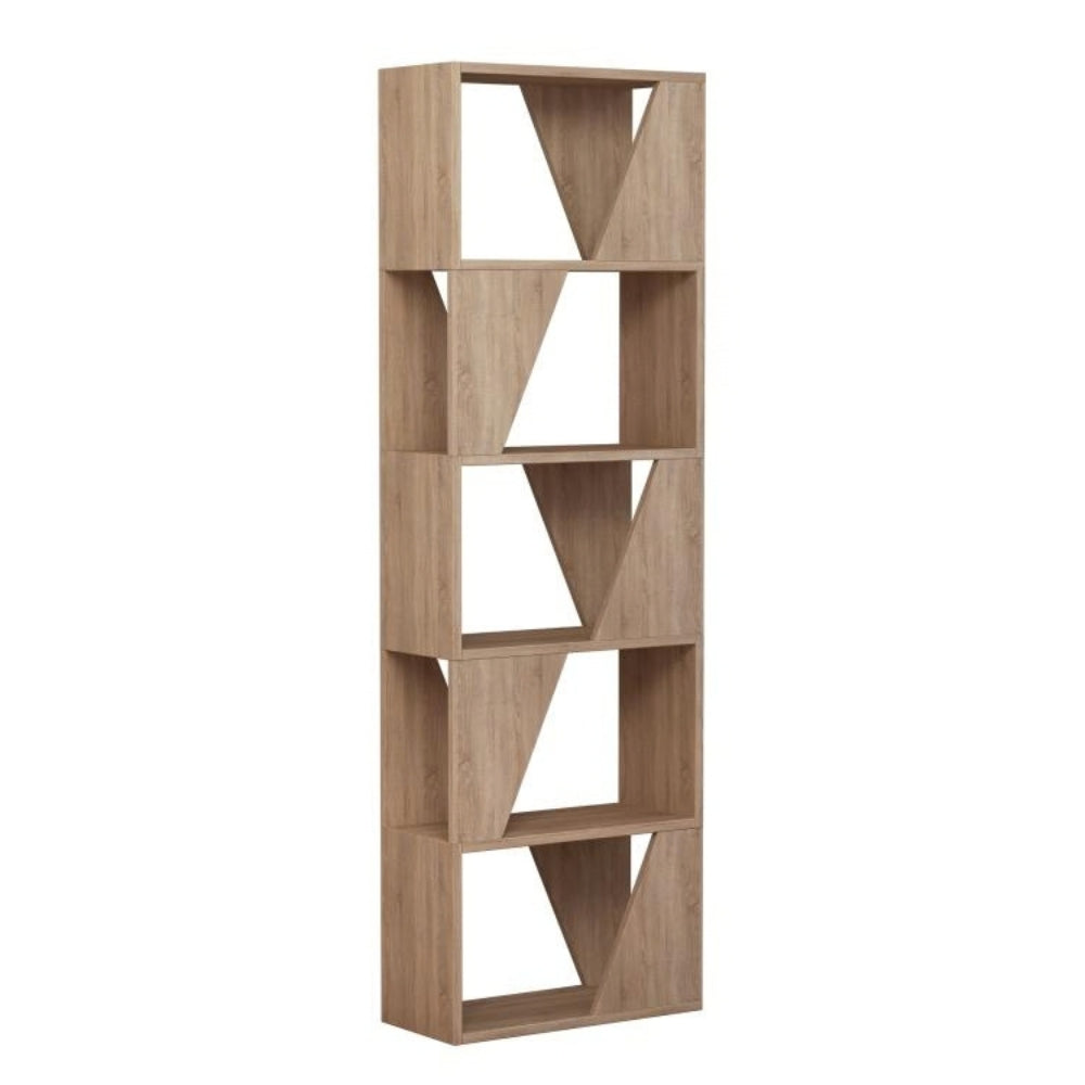 Étagère en bois 54x168h cm avec 5 étagères couleur chêne - Frame