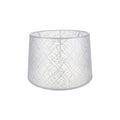 Paralume Deco ASZ1181 tessuto bianco motivo ricamo