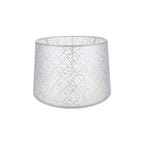 Paralume Deco ASZ1181 tessuto bianco motivo ricamo