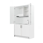 Cuisine escamotable compacte avec électroménager blanc 125x62x208H - Fold Evolution